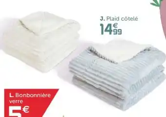 Gifi Plaid Côtelé offre