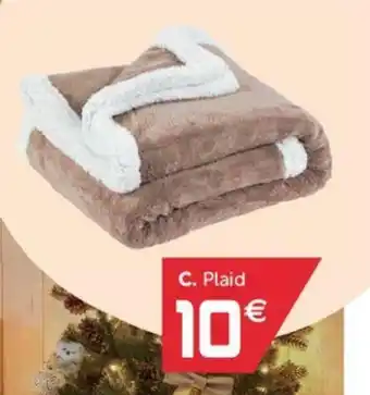 Gifi Plaid Couleur Uni Bi-Matière offre