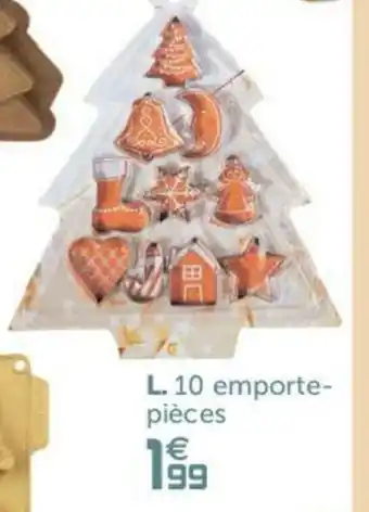 Gifi 10 Emporte-Pièces offre