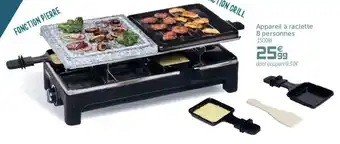 Appareil à Raclette 8 Personnes