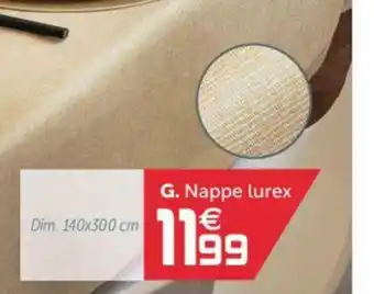 Gifi Nappe Lurex offre