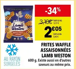 Supeco LAMB WESTON Frites waffle assaisonnées offre