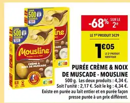 Supeco MOUSLINE Purée crème & noix de muscade offre