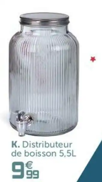 Gifi Distributeur de Boisson 5,5L offre