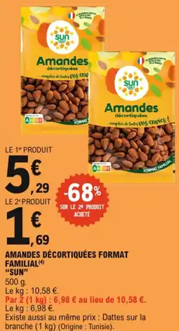 E.Leclerc Sun amandes décortiquées format familial offre