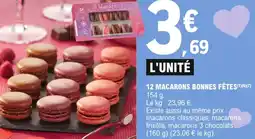 E.Leclerc 12 macarons bonnes fêtes offre