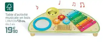 Gifi Table d'Activité Musicale En Bois offre