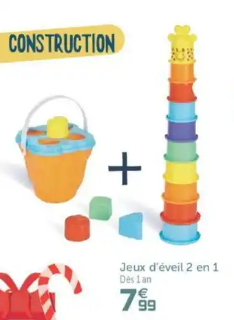 Gifi Jeux d'éveil 2 en 1 offre