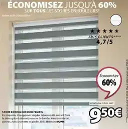 JYSK Store enrouleur duo femris offre