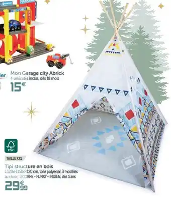 Gifi Tipi Structure En Bois offre