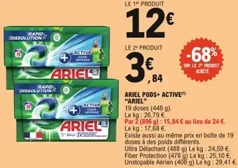 E.Leclerc Ariel pods+ active offre