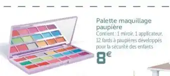 Gifi Palette Maquillage Paupière offre