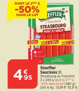 Bi1 STOEFFLER Saucisses offre