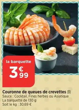 Bi1 Couronne de queues de crevettes offre