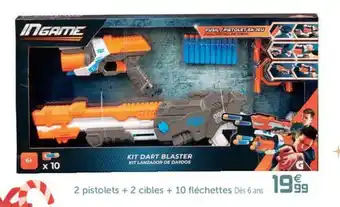 2 Pistolets + 2 Cibles + 10 Fléchettes