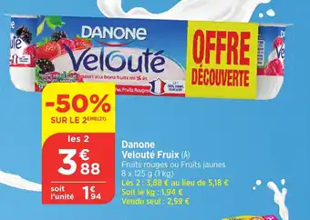 Bi1 DANONE Velouté Fruix offre