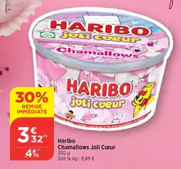 Bi1 HARIBO Chamallows Joli Cœur offre