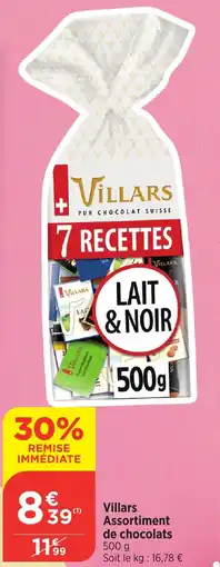 Bi1 VILLARS Assortiment de chocolats offre