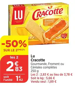 Bi1 LU Cracotte offre