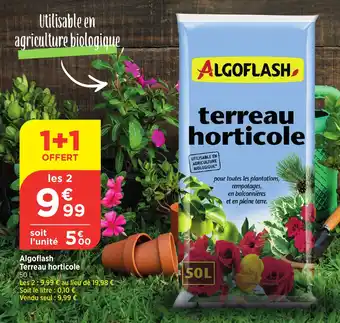 Bi1 ALGOFLASH Terreau horticole offre