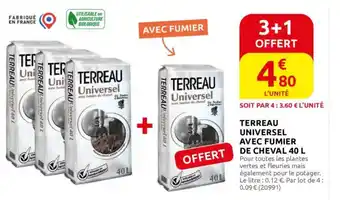 Rural Master Terreau universel offert de cheval offre