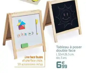 Gifi Tableau à Poser Double Face offre
