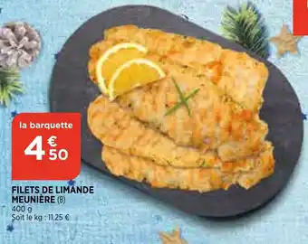 Bi1 Filets de Limande Meunière offre