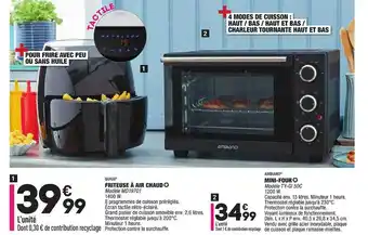 ALDI Friteuse à Air Chaud Quigg, Mini-four Ambiano offre