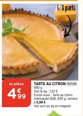 Bi1 Tarte Au Citron offre