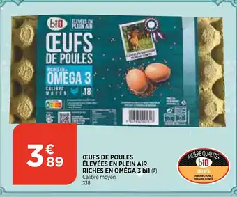Bi1 Œufs de Poules élevées en Plein Air offre