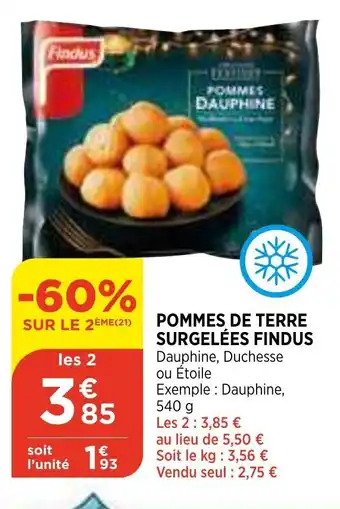 Bi1 Pommes de Terre Surgelees Findus offre