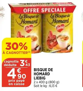 Bi1 Bisque de Homard Liebig offre
