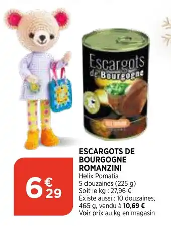 Bi1 Escargots de Bourgogne Romanzini offre
