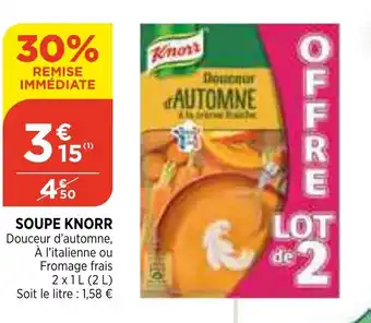 Bi1 Soupe Knorr offre