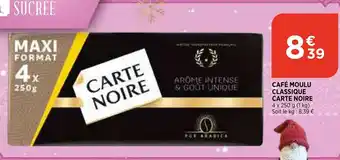Bi1 Café Moulu Classique Carte Noire offre