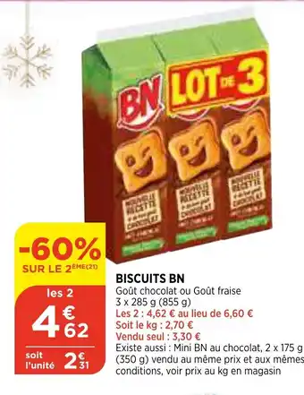 Bi1 Biscuit BN offre