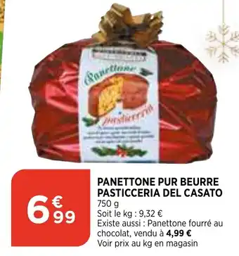 Bi1 Panettone Pur Beurre Pasticceria Del Casato offre
