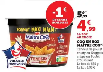 Hyper U MAITRE COQ Coq en box offre