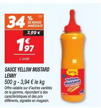 Netto LENNY Sauce yellow mustard offre