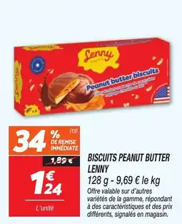 Netto LENNY Biscuits peanut butter offre