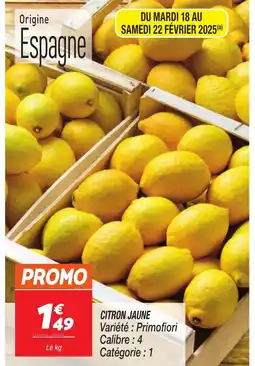 Netto Citron jaune offre