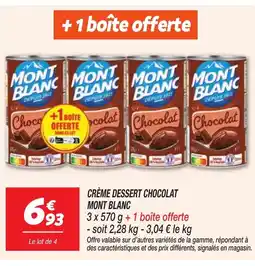 Netto MONT BLANC Crème dessert chocolat offre