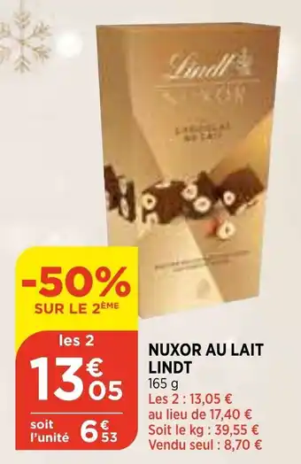 Bi1 Nuxor au Lait Lindt offre