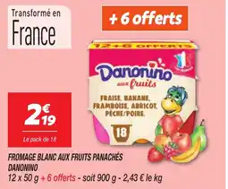 Netto DANONINO Fromage blanc aux fruits panachés offre