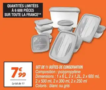 Netto Set de 11 boîtes de conservation offre