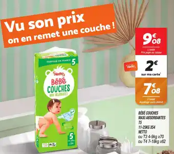 Netto NETTO Bébé couches maxi absorbantes t5 offre