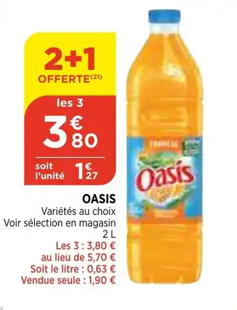 Bi1 Oasis offre
