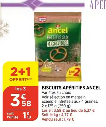 Biscuit apéritifs Ancel