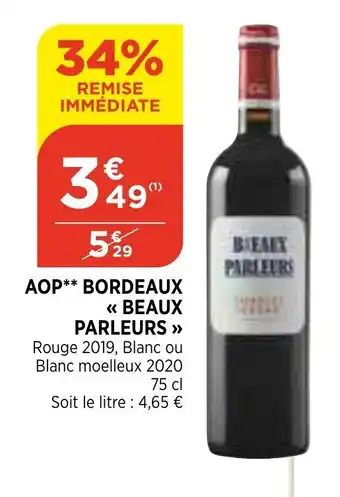 AOP Bordeaux Beaux Parleurs