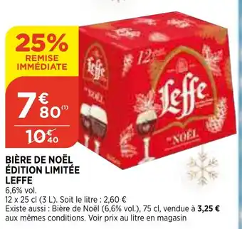 Bi1 Bière de Noël Édition Limitée Leffe offre